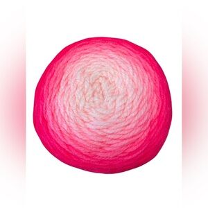 Lion Brand Yarn‎ Cake 558-201DQ Mandala Gradient Yarn Hot Pink NEW 5.29 oz